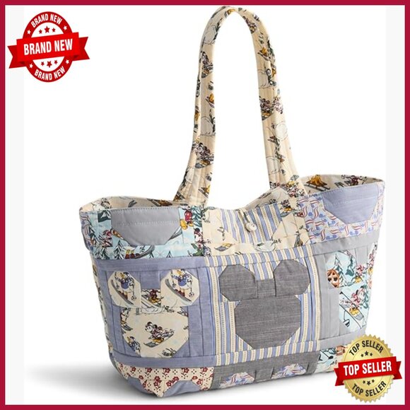 Premium Cotton Small Tote Bag with Zip Pocket 12x11x5 Inches